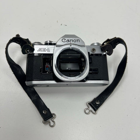 Vintage Canon AE-1 35mm SLR Film Camera Body Shutter Priority FD Mount