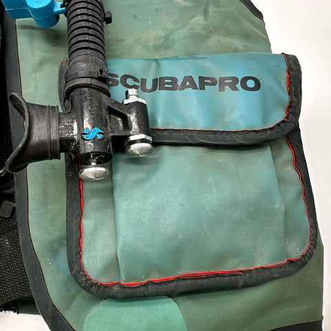 ScubaPro Buoyancy Compensator BC Vest Scuba Diving Large Vintage Green