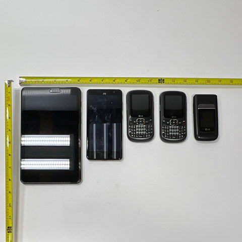 LG ZTE Alcatel Mobile Lot Saber UN200 AQT80 Tablet 5 Piece Phone Lot Working