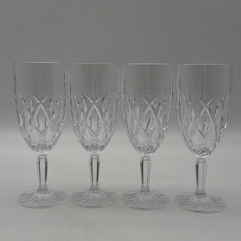 Marquis by Waterford Brookside Crystal Water Goblets 4 Piece Set Clear 8.5 In