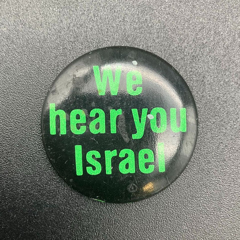 Vintage 70s Jewish Activism Pinback Button Lot Elie Wiesel Power Fist Israel