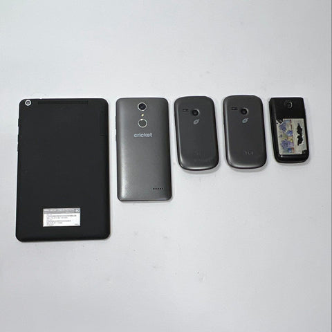 LG ZTE Alcatel Mobile Lot Saber UN200 AQT80 Tablet 5 Piece Phone Lot Working