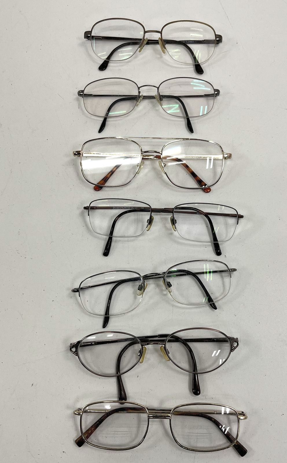 Lot of 13 Mixed Eyeglass Frames Glasses Reading Aviator Cat Eye Parts Crafts