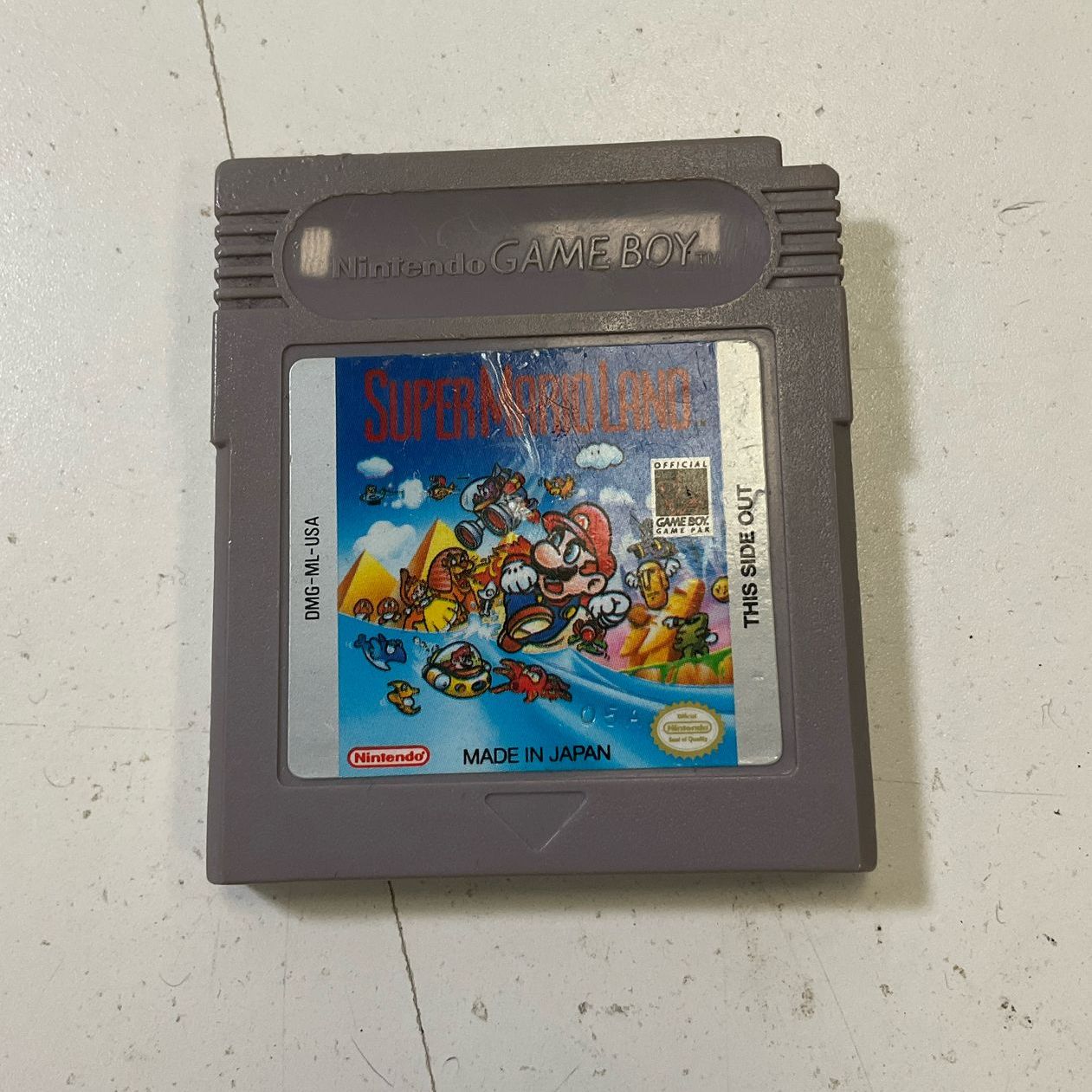 Nintendo Game Boy Super Mario Land Cartridge Tested & Working Broken Corner