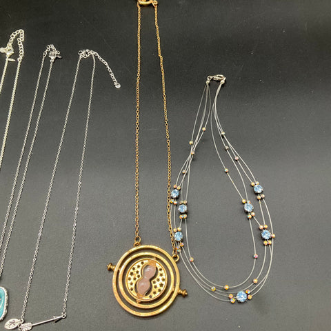 Harry Potter Time Turner Zodiac Fashion Jewelry Lot of 10 Necklaces Chokers