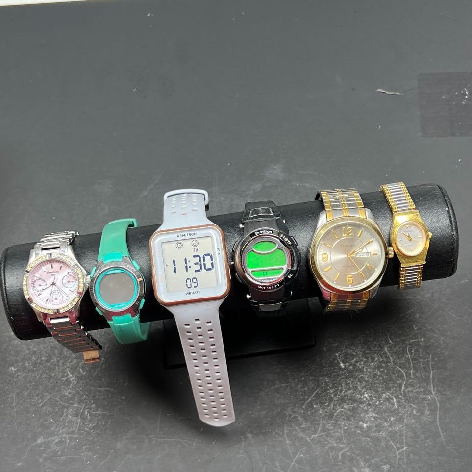 Armitron Assorted Styles Watches Lot Untested For Parts or Repair