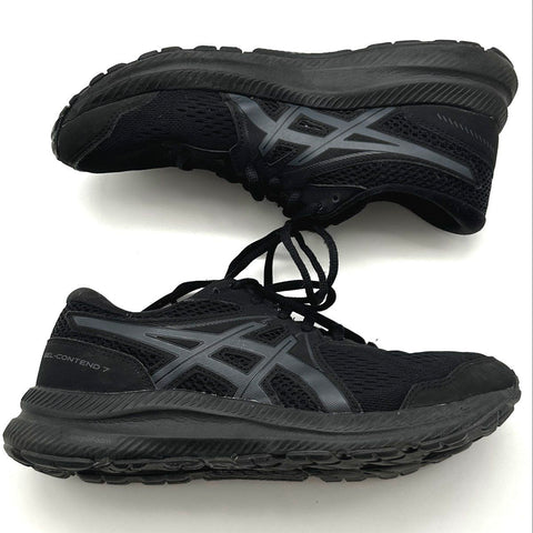 Asics Gel-Contend 7 Triple Black Women's Running Shoes Size 7.5