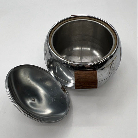 West Bend Aluminum Penguin Hot & Cold Server Ice Bucket 2pc Vintage MCM