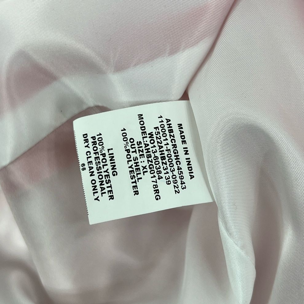 NWT Women's Allen Solly Salmon Pink Blazer Suit Jacket with Pin - Size XL