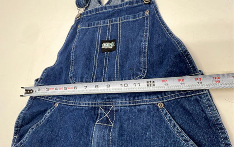 Key Apparel Denim Carpenter Workwear Overalls Dark Wash Hammer Loop Sz 18