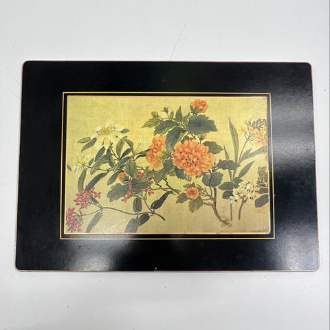 Vintage Lady Clare Placemats Lot of 6 Asian Chinoiserie Style Made in England