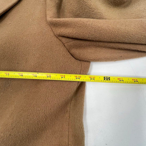 Vintage Kashmara Camel Tan Wool Cashmere Blend Overcoat Men's