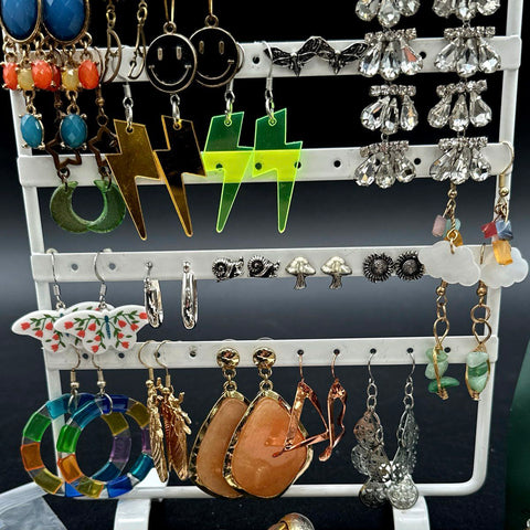 Wild Fable Style & Co Marlene VanBeek Mixed Style Earrings Jewelry Lot of 35