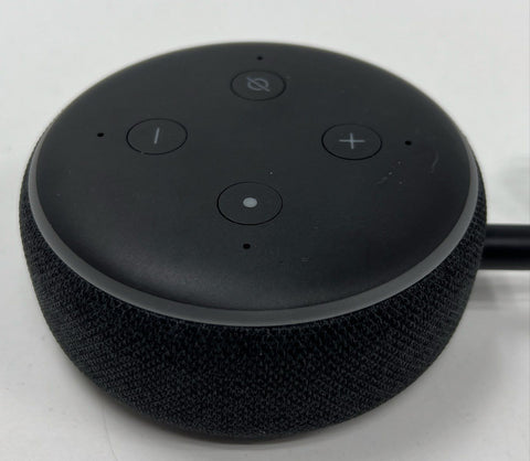 Amazon Echo Dot 3rd Generation Smart Speaker Charcoal With Power Adapter Tested