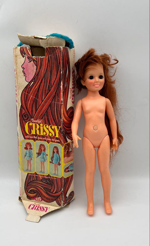 Vintage Ideal Beautiful Crissy Doll 18 Inch Growing Hair With Box
