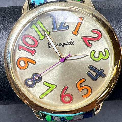 Betseyville Betsey Johnson Floral Band Watch New Battery