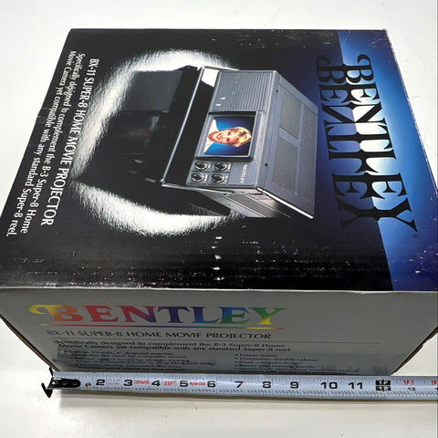 Vintage Bentley BX-11 Super-8 Home Movie Projector 4" Monitor NIB Not Tested