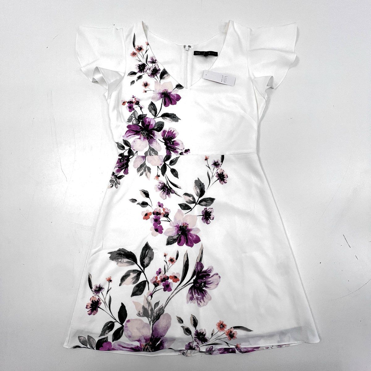 white house black market pink floral dress White House Black Market Bella Pink Sleeveless Sheath Floral Dress Size 10