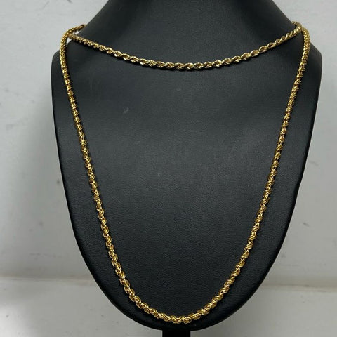 2 Monet Gold Tone Chain Necklaces