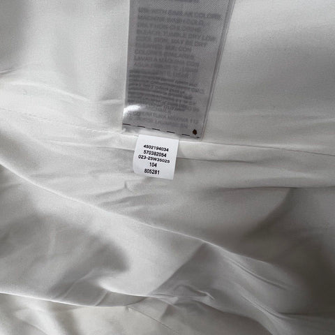 White House Black Market Women's Ecru Black Tie Waist Jacket Sz 12 NWT