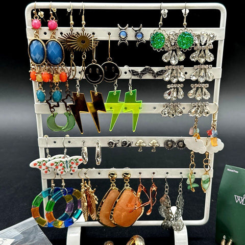 Wild Fable Style & Co Marlene VanBeek Mixed Style Earrings Jewelry Lot of 35