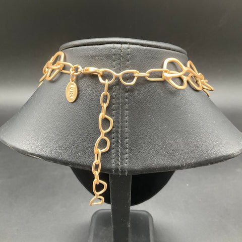 Tura 85th Anniversary Matte Gold Tone Eyeglass Holder Necklace 16-18 Inch