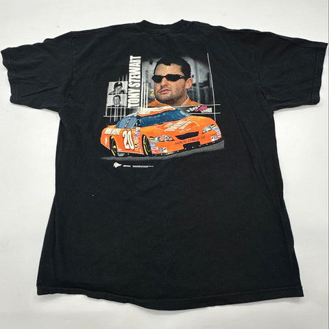 Vintage 2006 Tony Stewart NASCAR #20 Home Depot T-Shirt Double Stitch Sz L