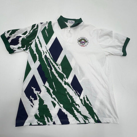 Vintage 90s Lot of 2 USA Softball ASA Polo Shirt Hartwell Made in USA Sz XL