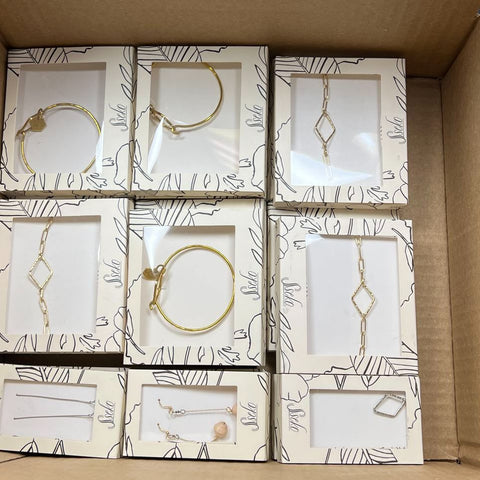 Sseko Assorted Gold & Silver Tones Costume Jewelry NIB Lot