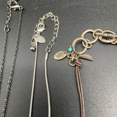 Fossil Lucky Brand Lia Sophia Vintage America Costume Necklace Jewelry Lot of 9