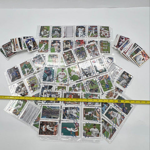 Baseball Card Lot 2021 Topps Mixed MLB Cards Approximately 200 See Photos