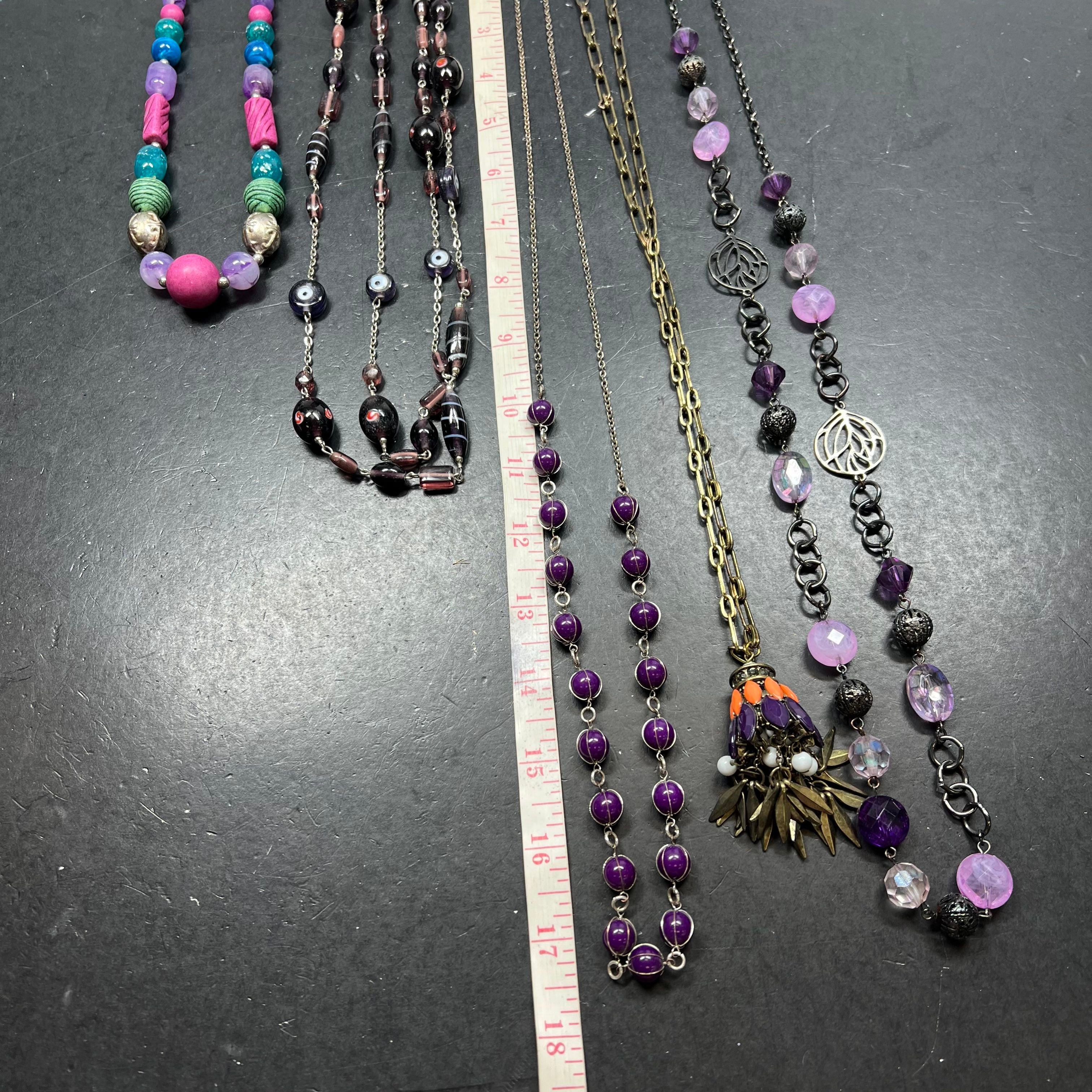 Purple Costume Jewelry Lot