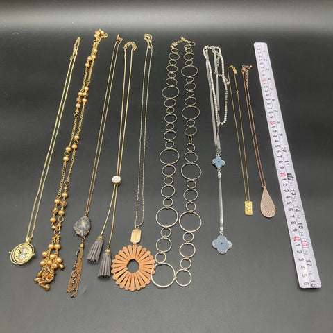 Fashion Costume Jewelry Necklace Lot of 9 Alexa's Angels Statement Tassel Boho