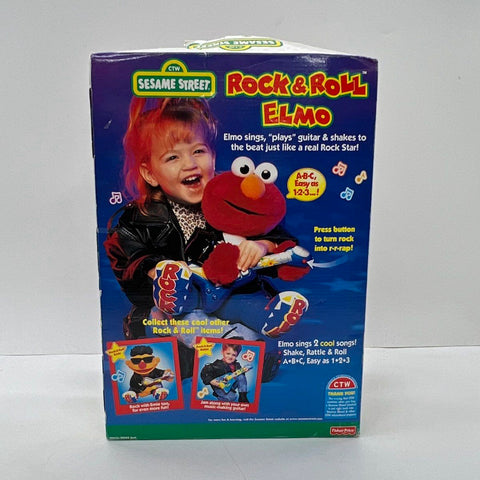 Sesame Street Rock and Roll Elmo Fisher-Price Vintage Plush Musical Toy NIB