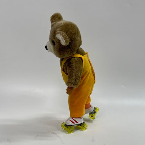 Vintage Super-Tone Sammy Skates Animated Roller Skating Bear Plush Toy 13 Inch