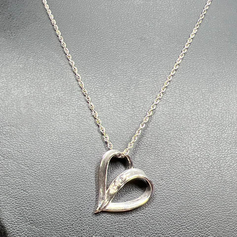 Sterling Silver Heart Gemstone Daughter Pendant Necklace 4.47g
