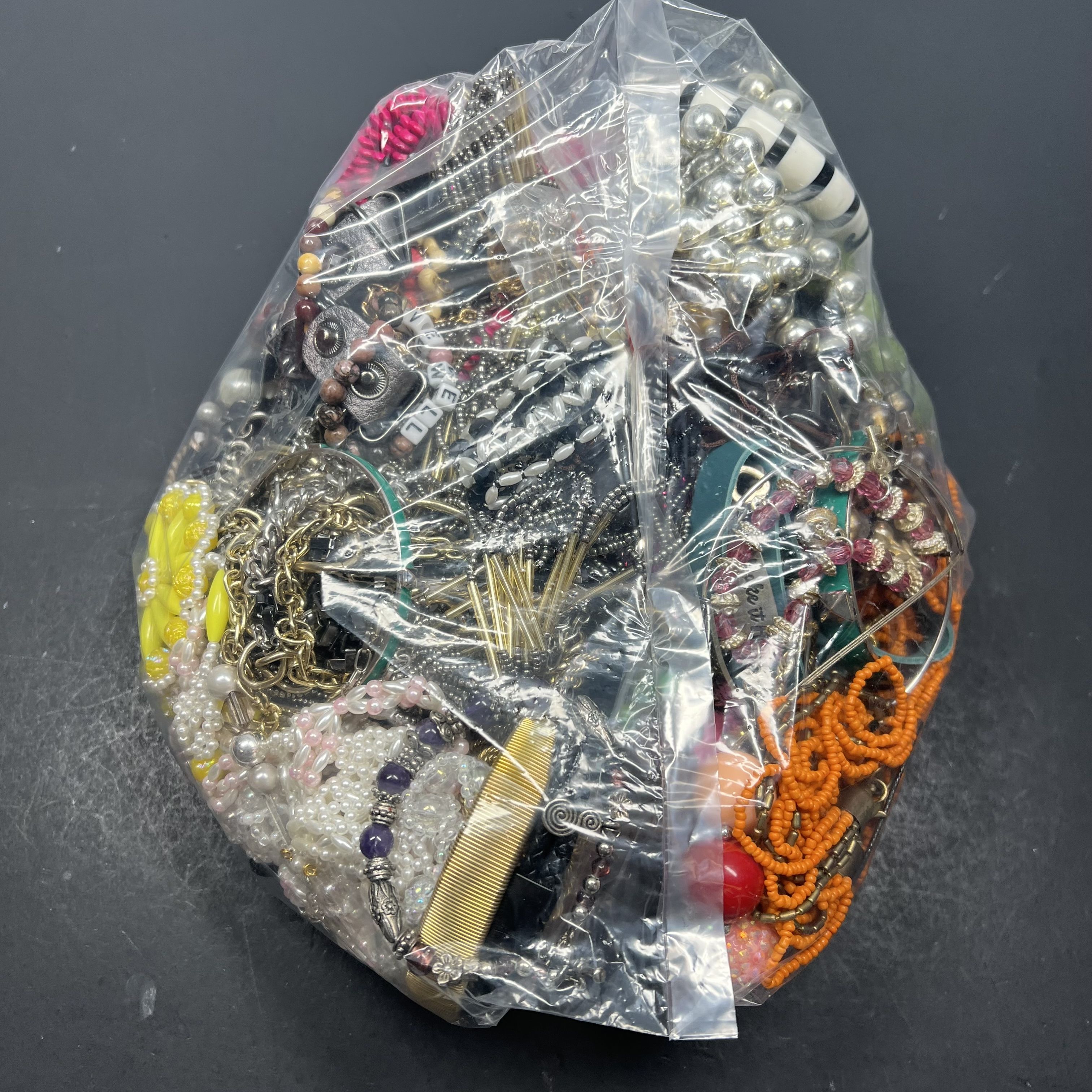 5LB Wearable Costume Jewelry Mixed Items Bag