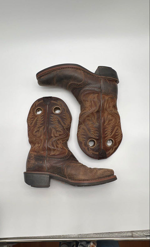 Ariat 34824 Distressed Brown Leather Western Cowboy Boots Men's Size 11 D