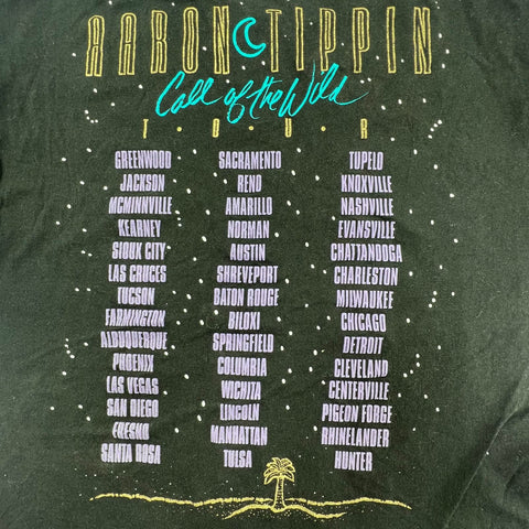 Vintage 1993 Aaron Tippin Call of the Wild Tour T-Shirt Single Stitch USA Sz L