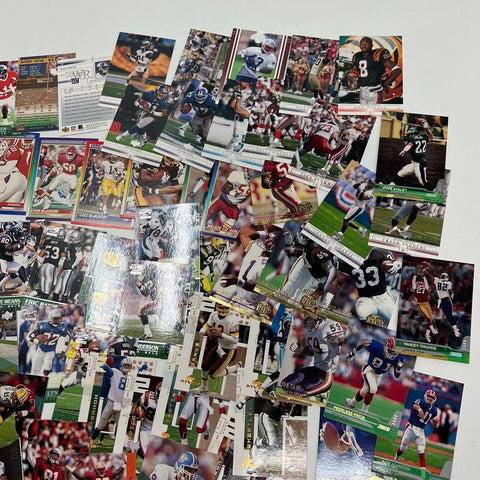 200+ Football Card Lot 1990s-2000s NFL Topps Upper Deck Inserts Stars