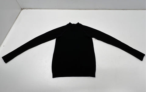 Lululemon Women's Keep the Heat Long Sleeve Black Wool SenseKnit Top Sz L NWT