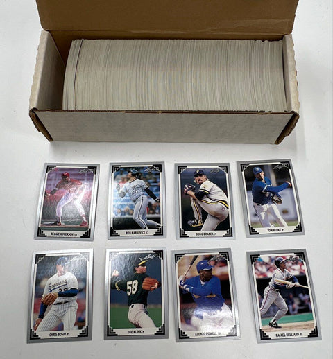 Baseball Card Lot Late 1980s-Early 1990s Donruss Leaf 3 Boxes See Photos
