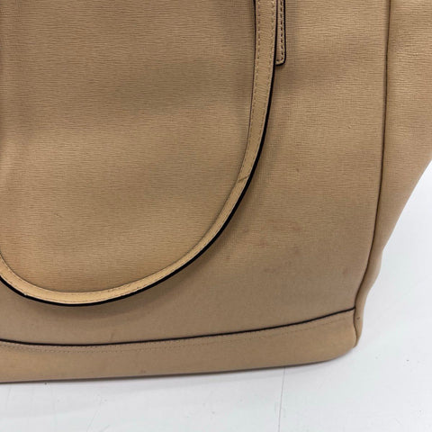 Coach Tan Saffiano Leather City Tote Bag Large Gold Hardware 23821