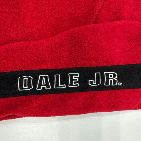 Vintage Dale Jr #8 Budweiser NASCAR Winners Circle Fleece 1/4 Zip Pullover Sz L