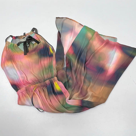 Elie Tahari Women's Multicolor Abstract Print Sleeveless Maxi Dress Sz S NWT