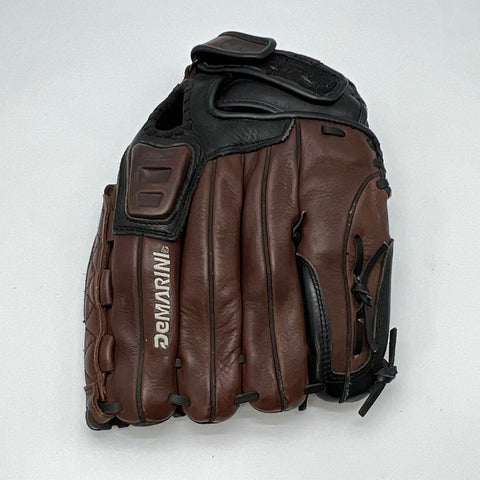 DeMarini Softball Glove 10 Inch Top Grade Leather Right Hand Throw Brown Black