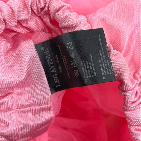 Leg Avenue Pink Ruffled Layered Tulle Mini Tutu Skirt Women's Plus Size 1X-2X