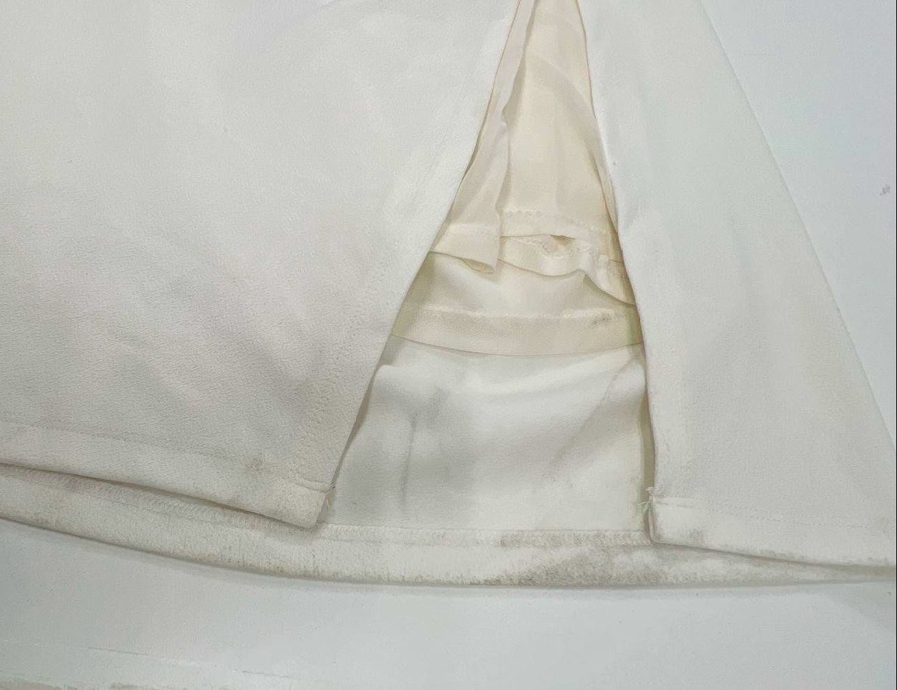 Anthropologie White Ruched Sleeveless Sheath Maxi Dress Women's Size L
