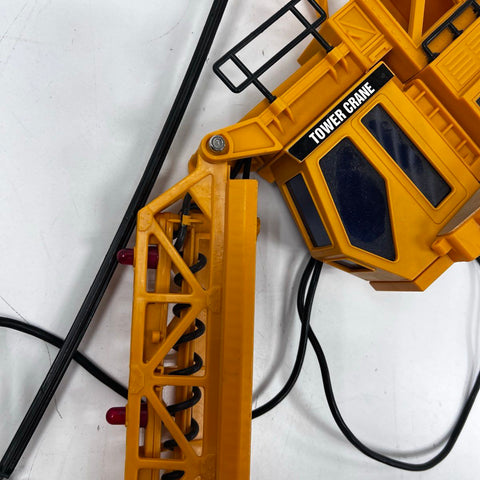 New Bright Vintage 1993 Tower Crane Wired Remote Control Toy 27" Tested Works