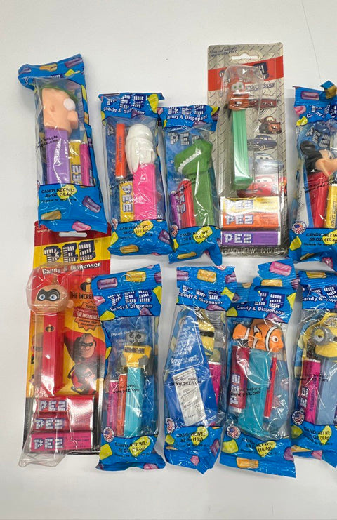 Pez Dispensers Lot Disney Pixar Minions Mickey Mouse 15 Piece Collection